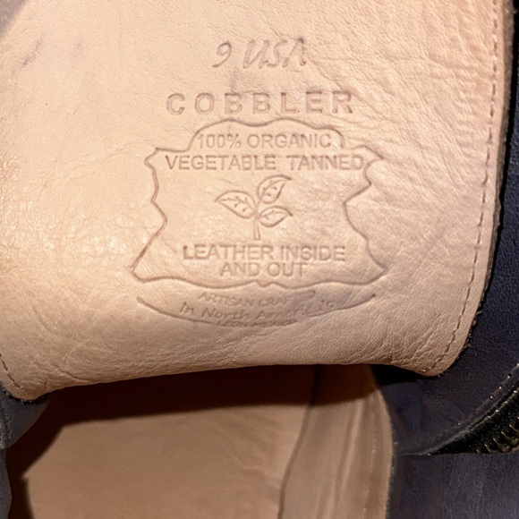 Bed Stu Bonnie Women Ankle Boots Blue Maroon Leather Stitching Zipper Laces 9 - Picture 7 of 16